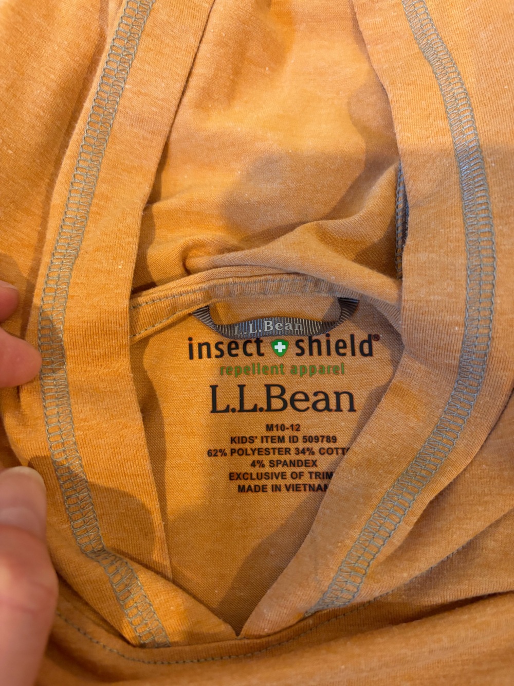 LL Bean kids bug/insect protect hoodie - Picture 6 of 6
